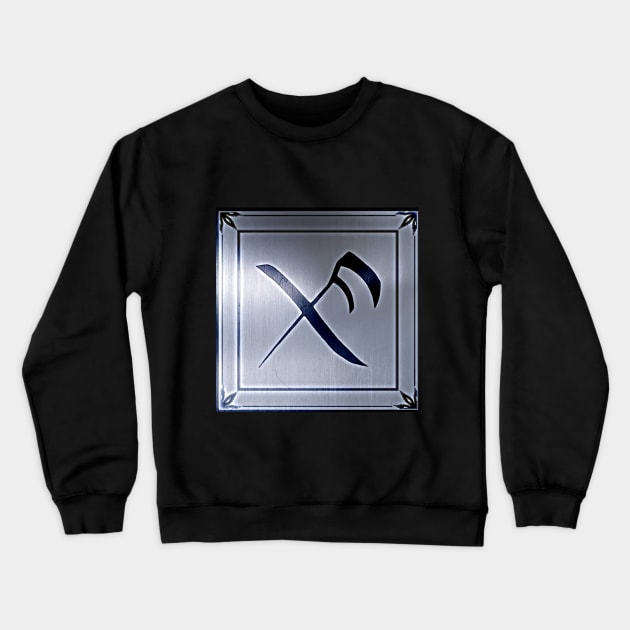 Metal Burned Good Luck Rune Crewneck Sweatshirt by AjDreamCraft